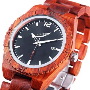 Men's Personalized Engrave Rose Wood Watches - Free Custom Engraving
