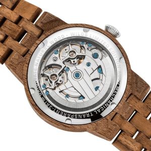 Men's Dual Wheel Automatic Walnut Wood Watch - 2019 Most Popular