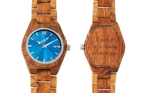 Men's Personalized Engrave Kosso Wood Watches - Free Custom Engraving