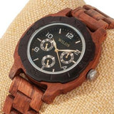 Men's Multi-Function Custom Kosso Wooden Watch