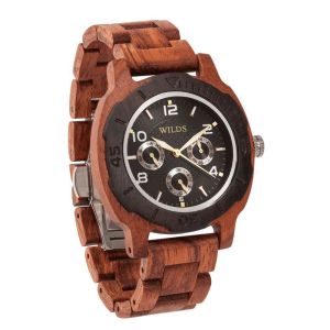 Men's Multi-Function Custom Kosso Wooden Watch