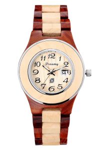 Women's Natural Maple & Rosewood  Wooden Watch