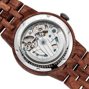 Men's Dual Wheel Automatic Kosso Wood Watch - 2019 Most Popular